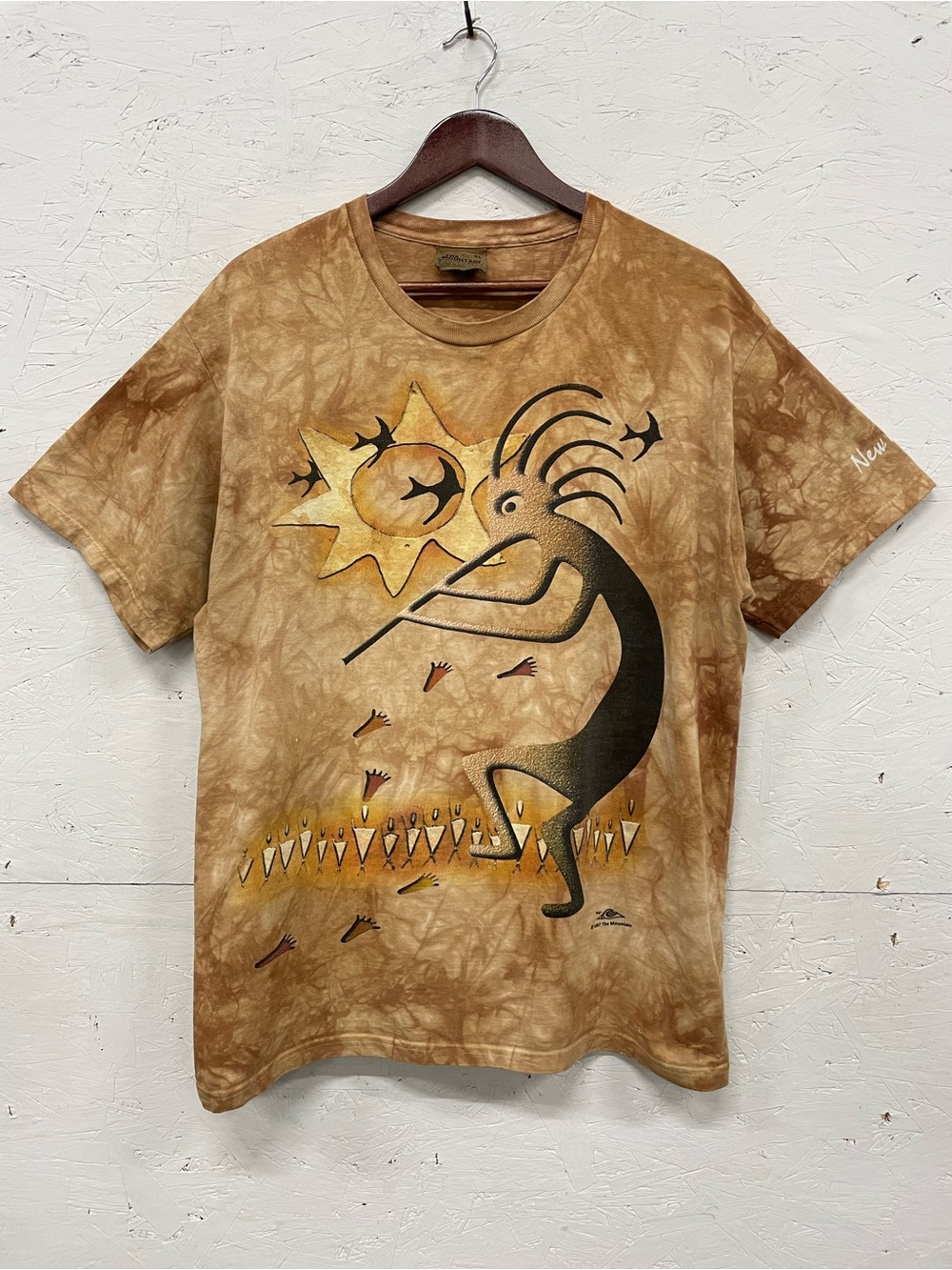 Vintage 1997 The Mountain "Fertility Glyph" Kokopelli Tie-Dye Tee, Size XL